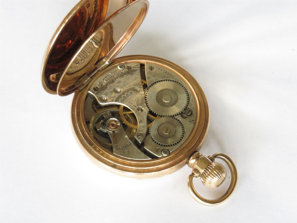 1920s Waltham Traveler pocket watch, police interest View V