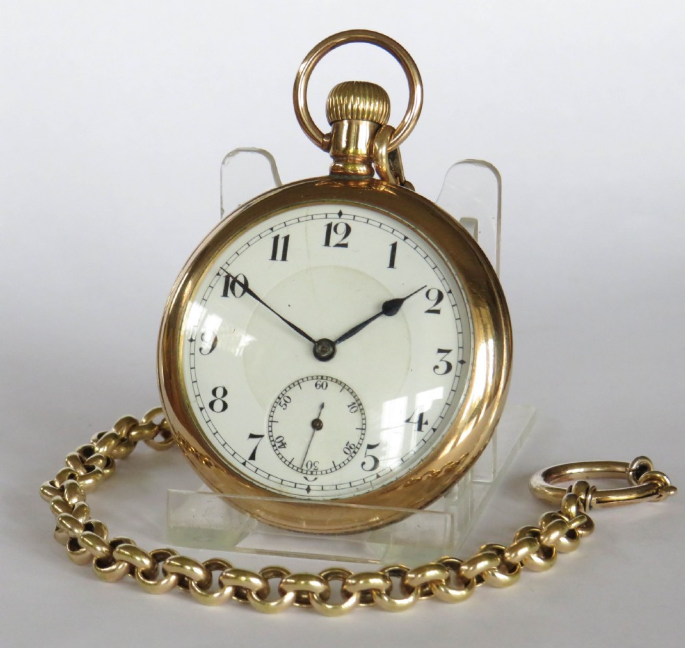 1930s Swiss pocket watch and chain