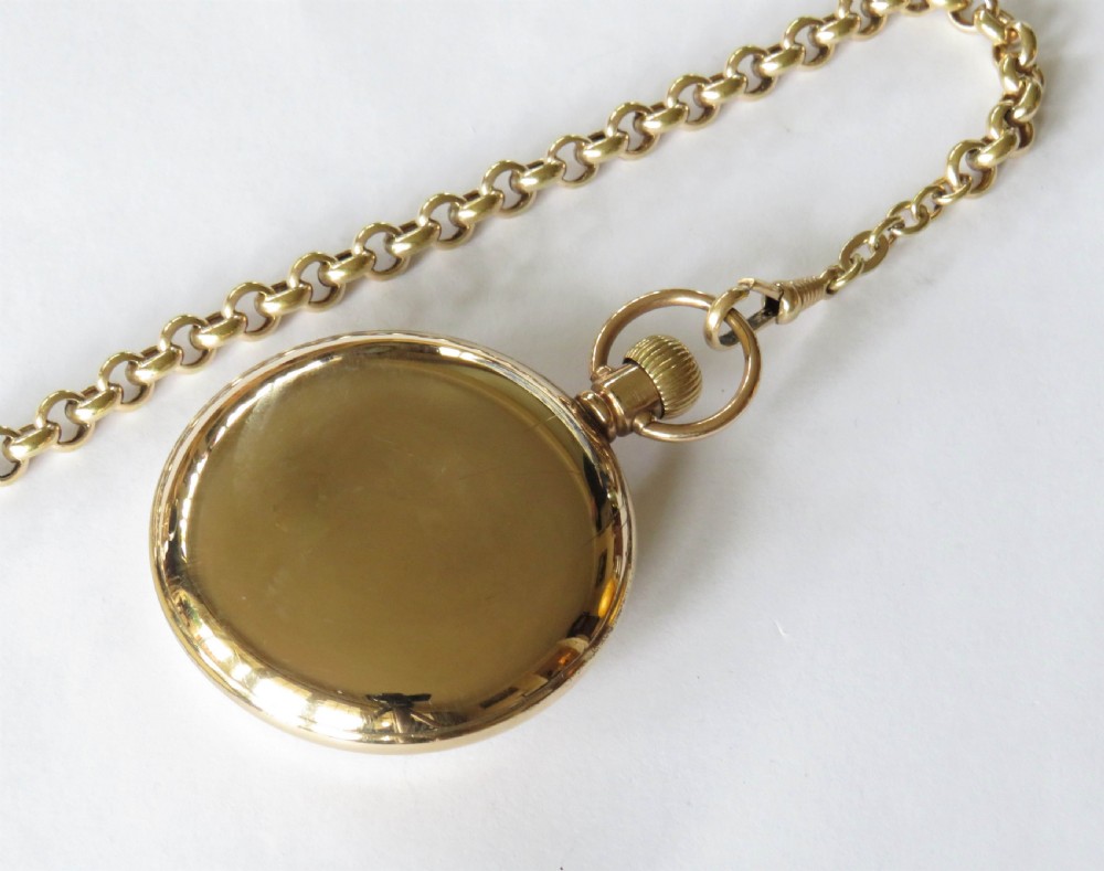 1930s Swiss pocket watch and chain View IV