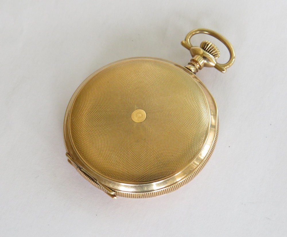 Antique 1914 Elgin full hunter pocket watch View V