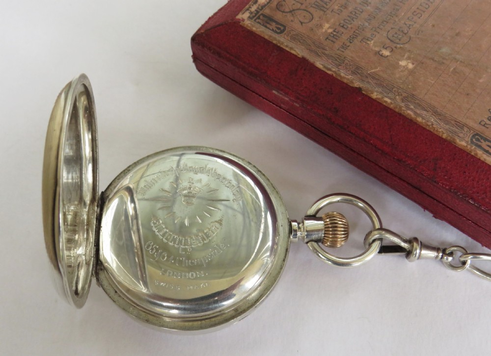 Antique Billodes silver half hunter, John Bennett View IV
