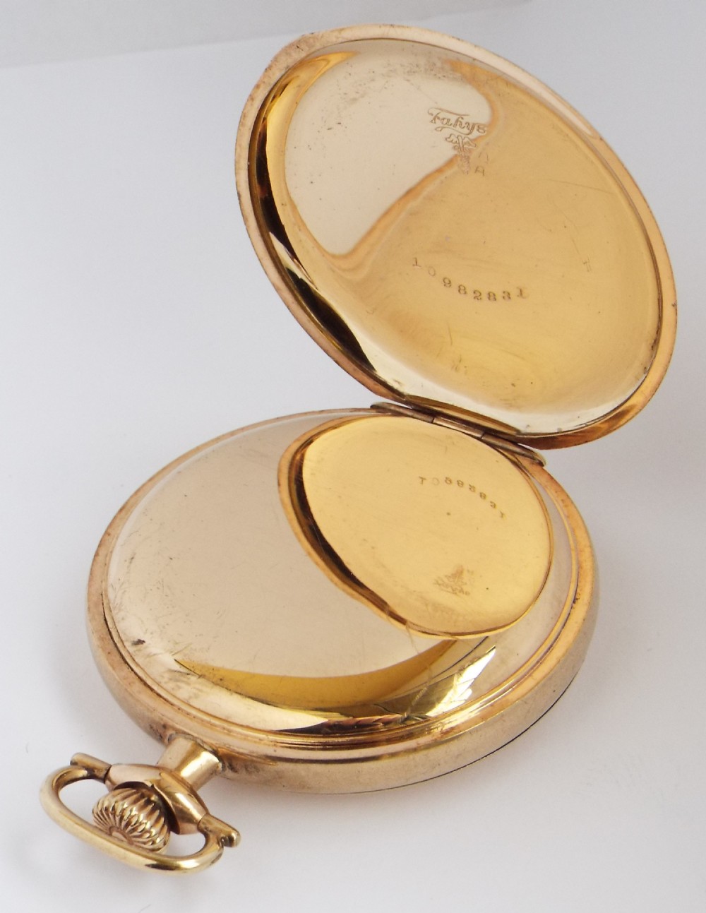 1920s full hunter pocket watch, Richardson Middlesbrough. View IV