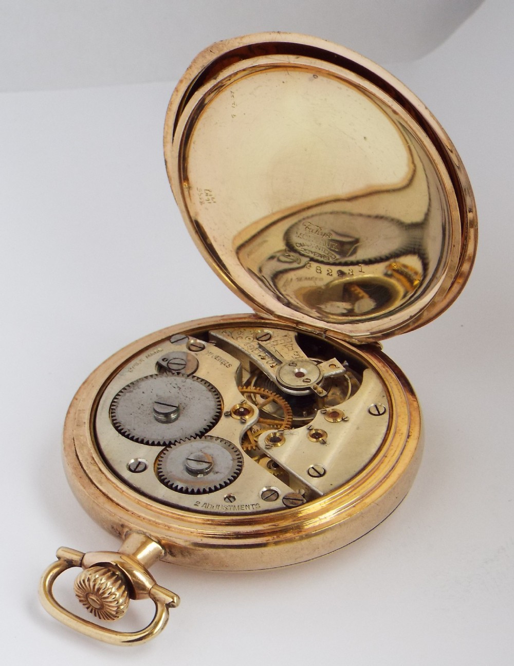 1920s full hunter pocket watch, Richardson Middlesbrough. View V