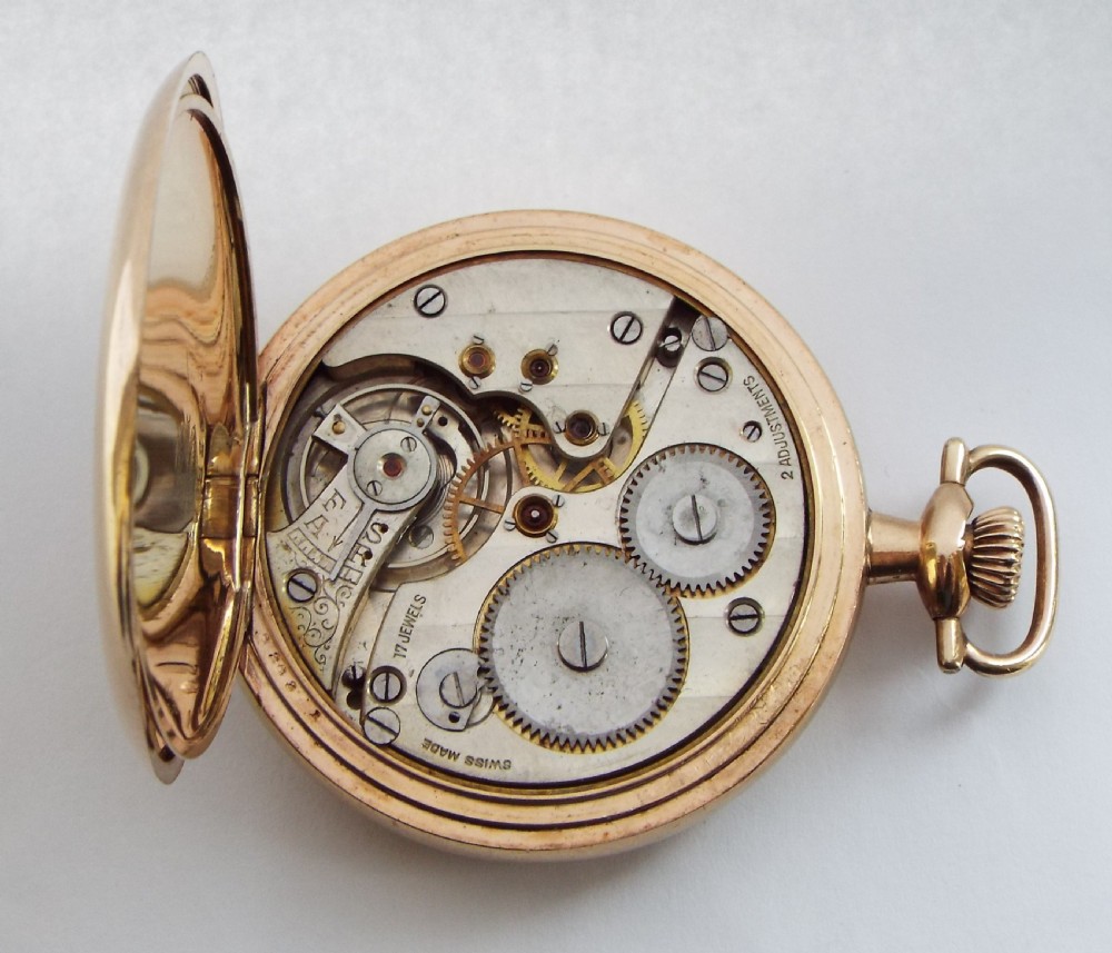 1920s full hunter pocket watch, Richardson Middlesbrough. View VI