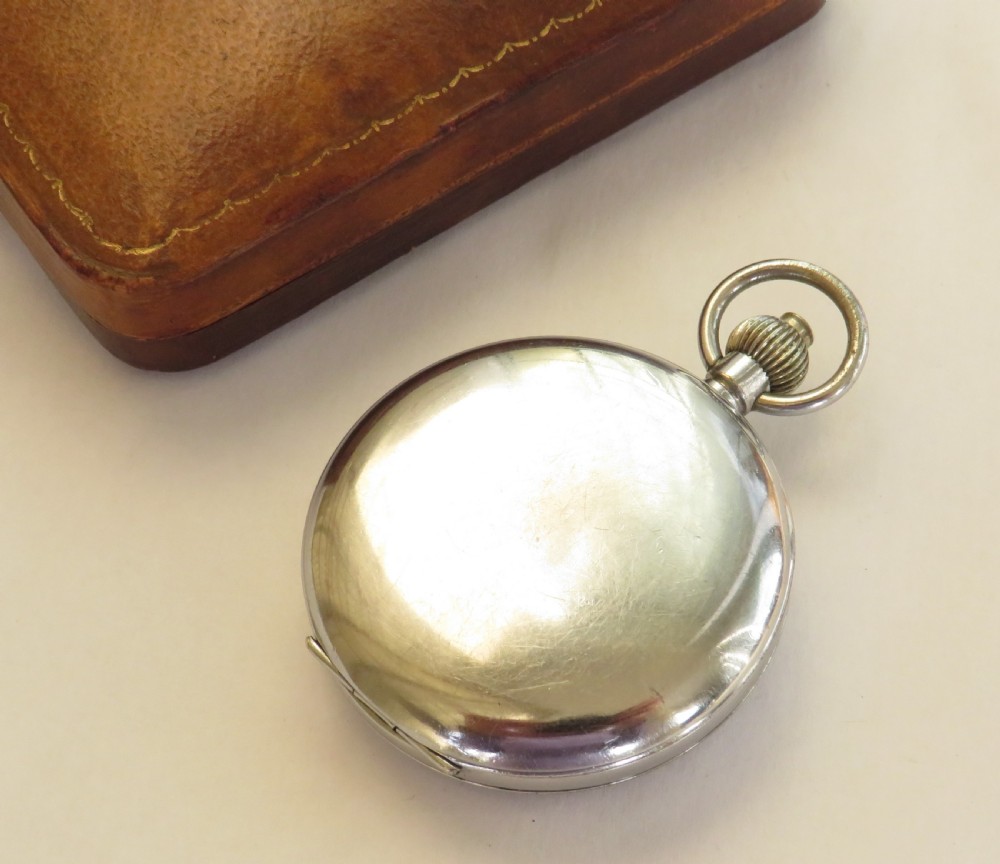 1930s J W Benson chronograph pocket watch View IV