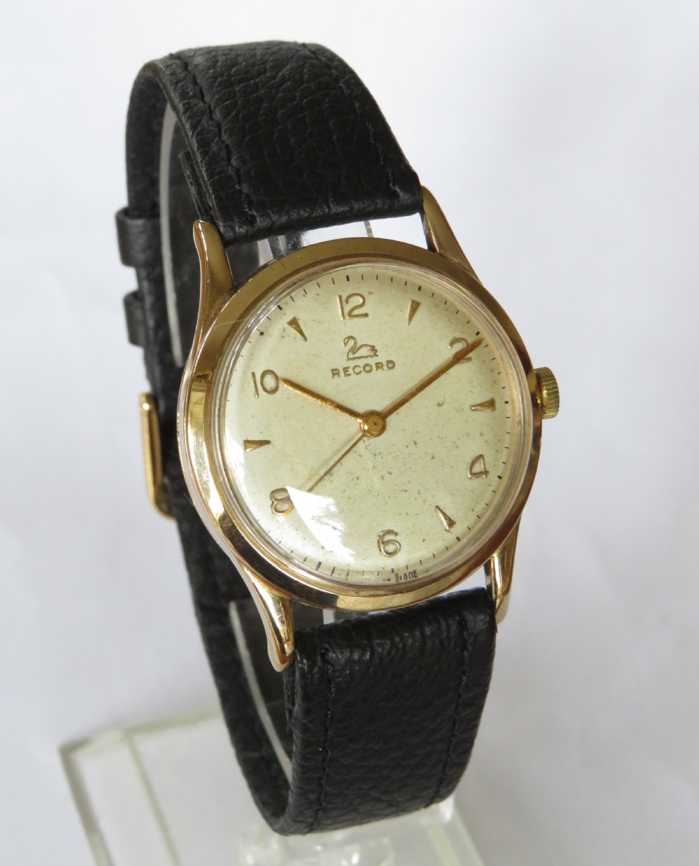 Gents 9 carat gold Record wrist watch, 1963 View II