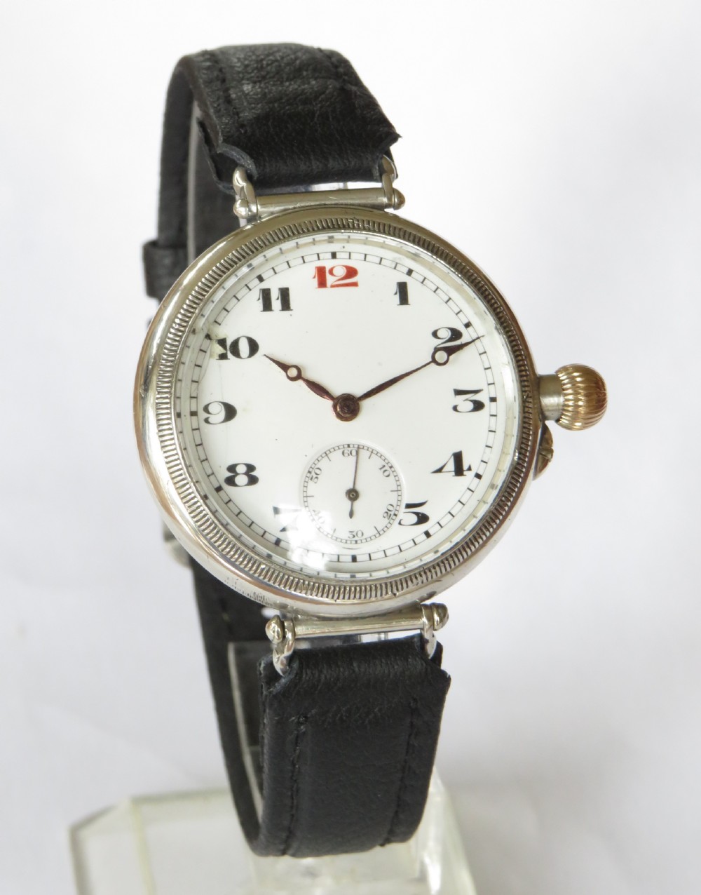 Gents silver Longines wrist watch, 1924 View II