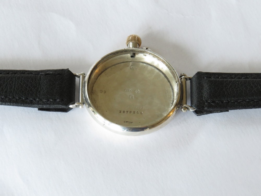 Gents silver Longines wrist watch, 1924 View IV