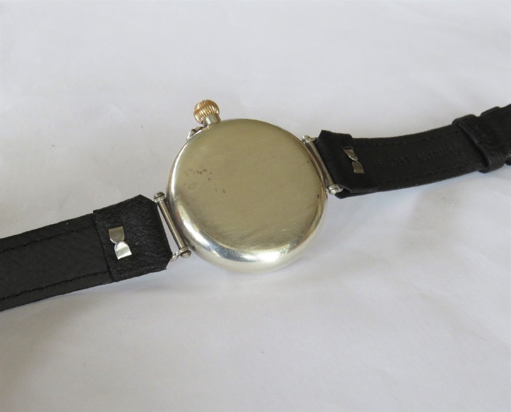 Gents silver Longines wrist watch, 1924 View VI
