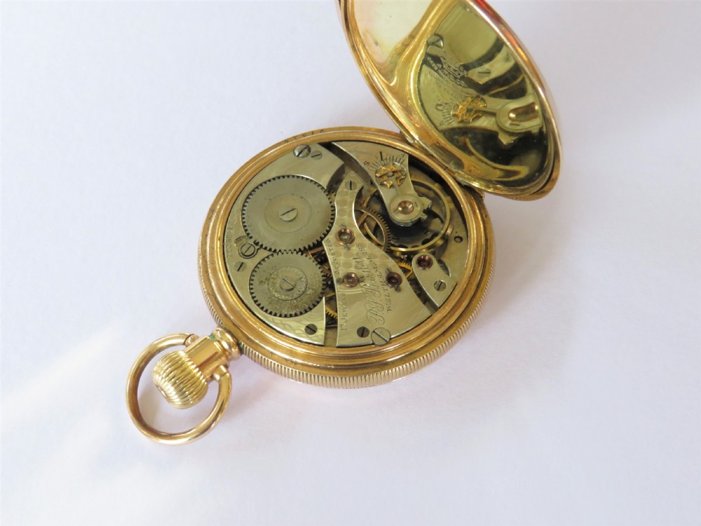Antique Waltham P S Bartlett hunter pocket watch View V