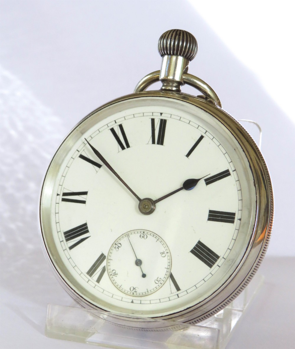 Antique silver pocket watch, Sir John Bennett 1884