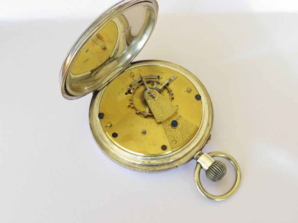 Antique silver pocket watch, Sir John Bennett 1884 View II