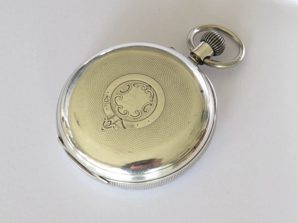 Antique silver pocket watch, Sir John Bennett 1884 View IV