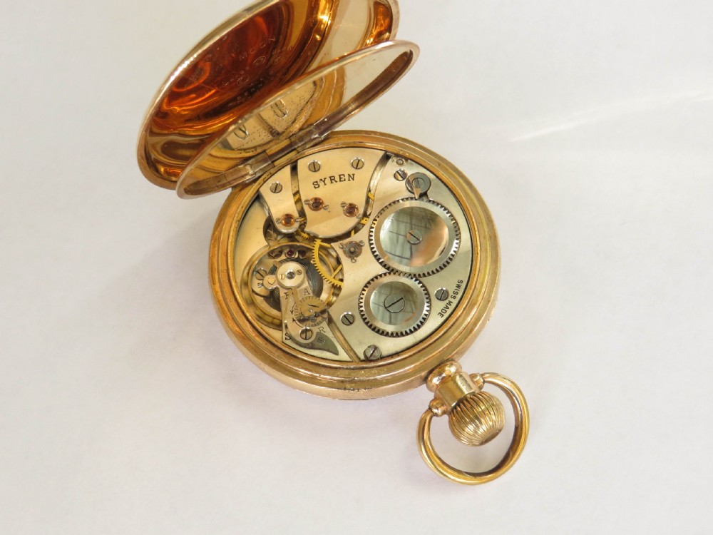 Antique 1920s Syren pocket watch View II