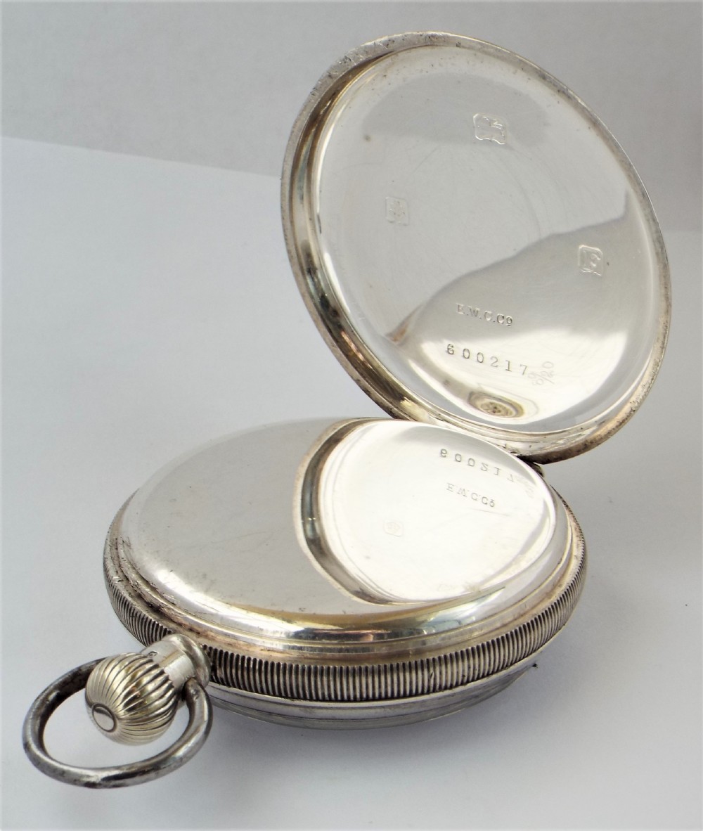 1930s Swiss silver pocket watch. View III