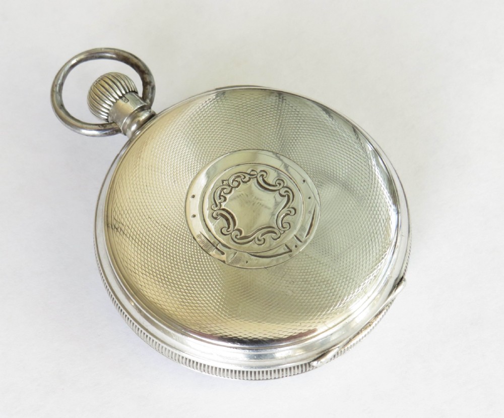 1930s Swiss silver pocket watch. View V