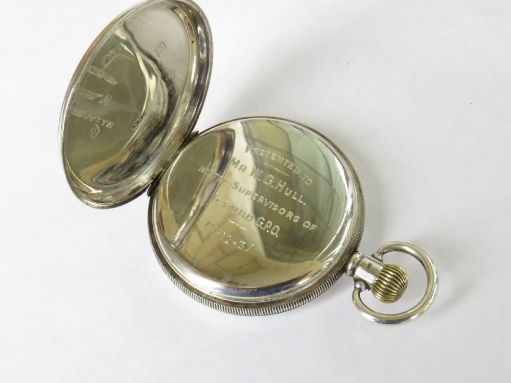 Antique silver H Williamson Coventry pocket watch View III