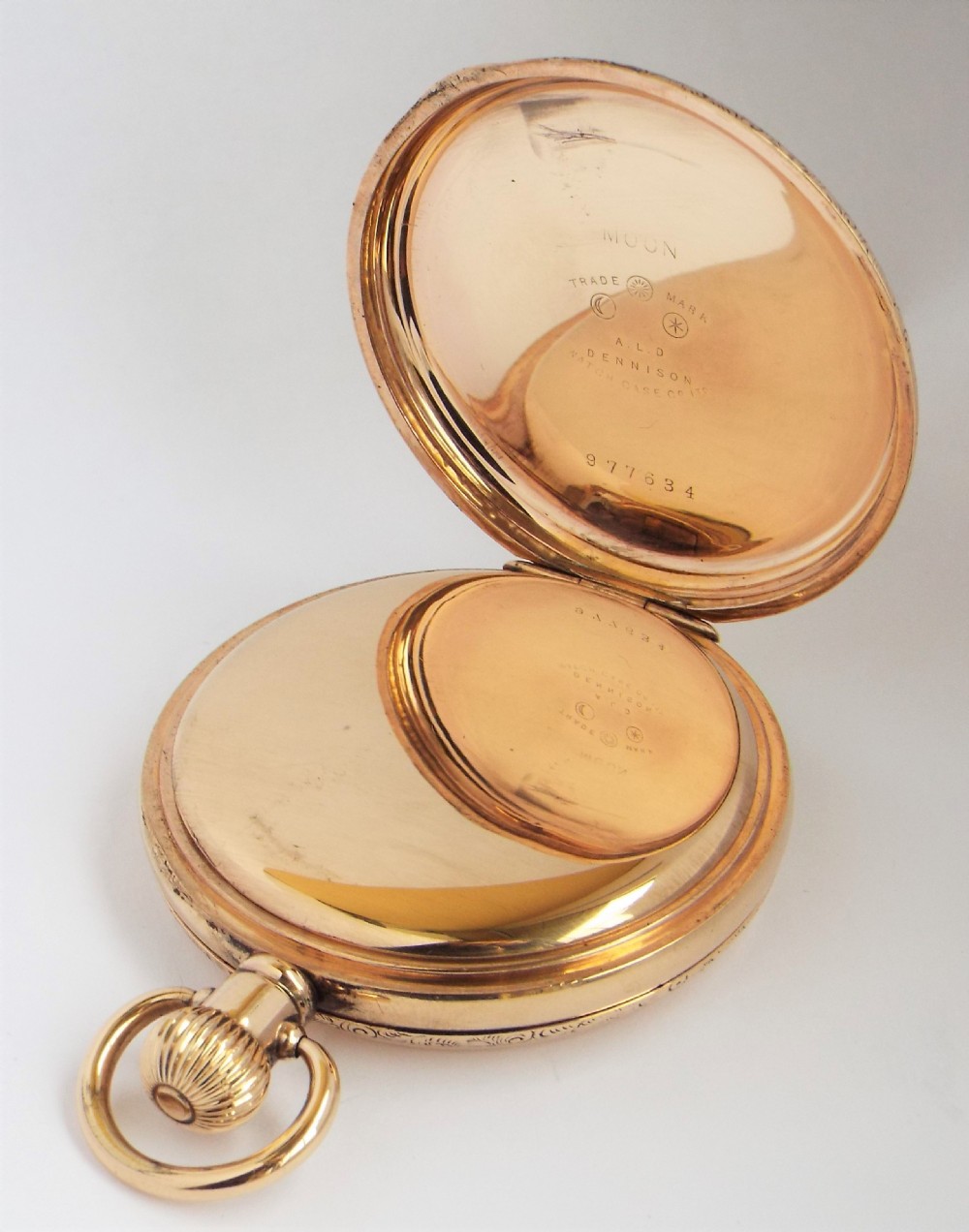 1920s Fattorini Prima full hunter pocket watch. View IV
