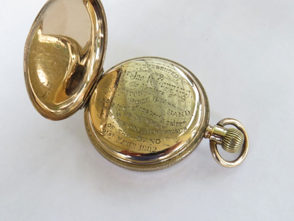 Waltham Riverside pocket watch, Cockerton Brass Band View II