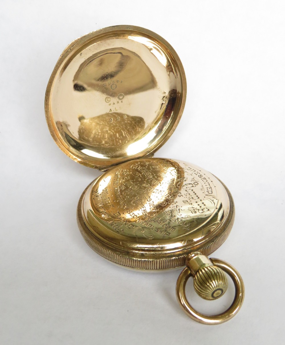 Waltham Riverside pocket watch, Cockerton Brass Band View III