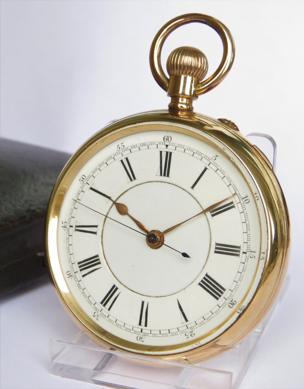 Antique English centre seconds chronograph