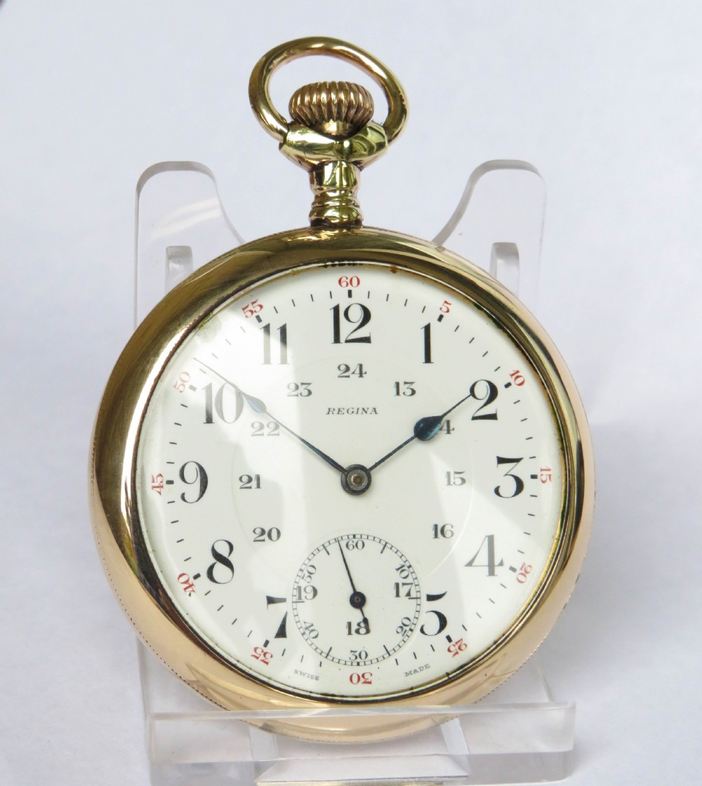 Antique Omega Regina pocket watch View II