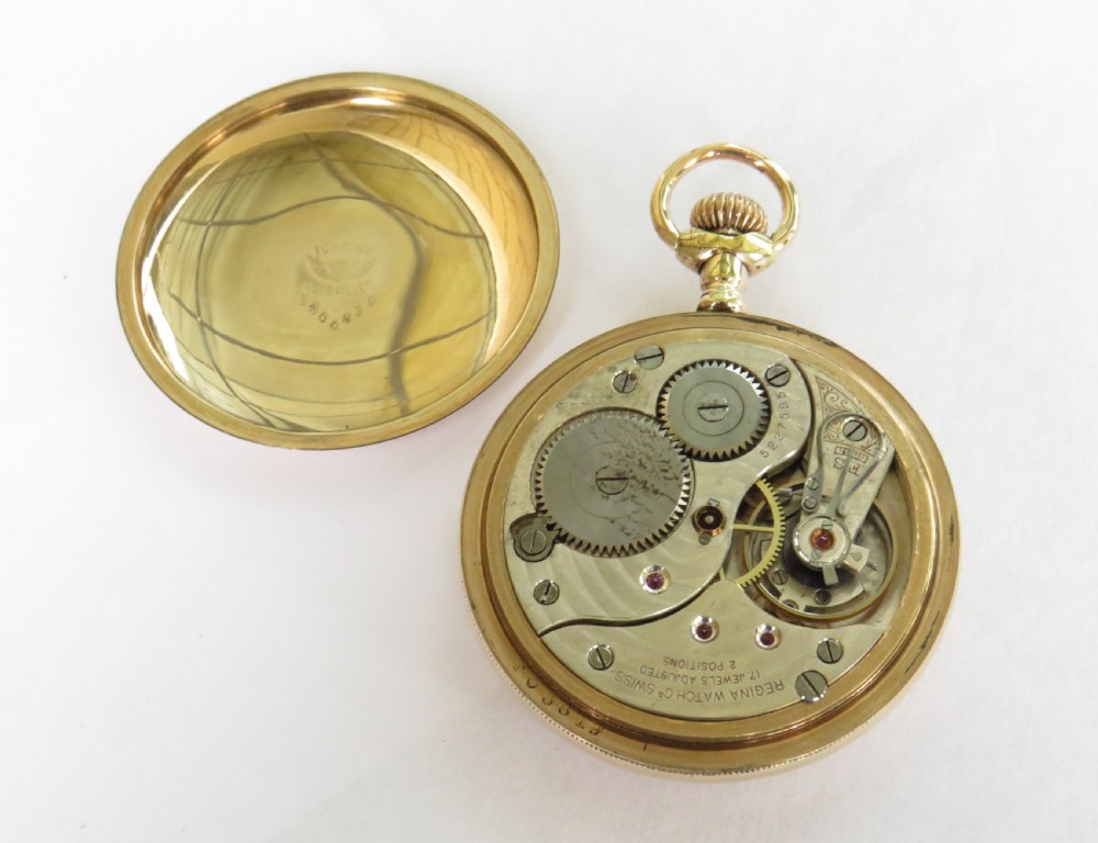 Antique Omega Regina pocket watch View III