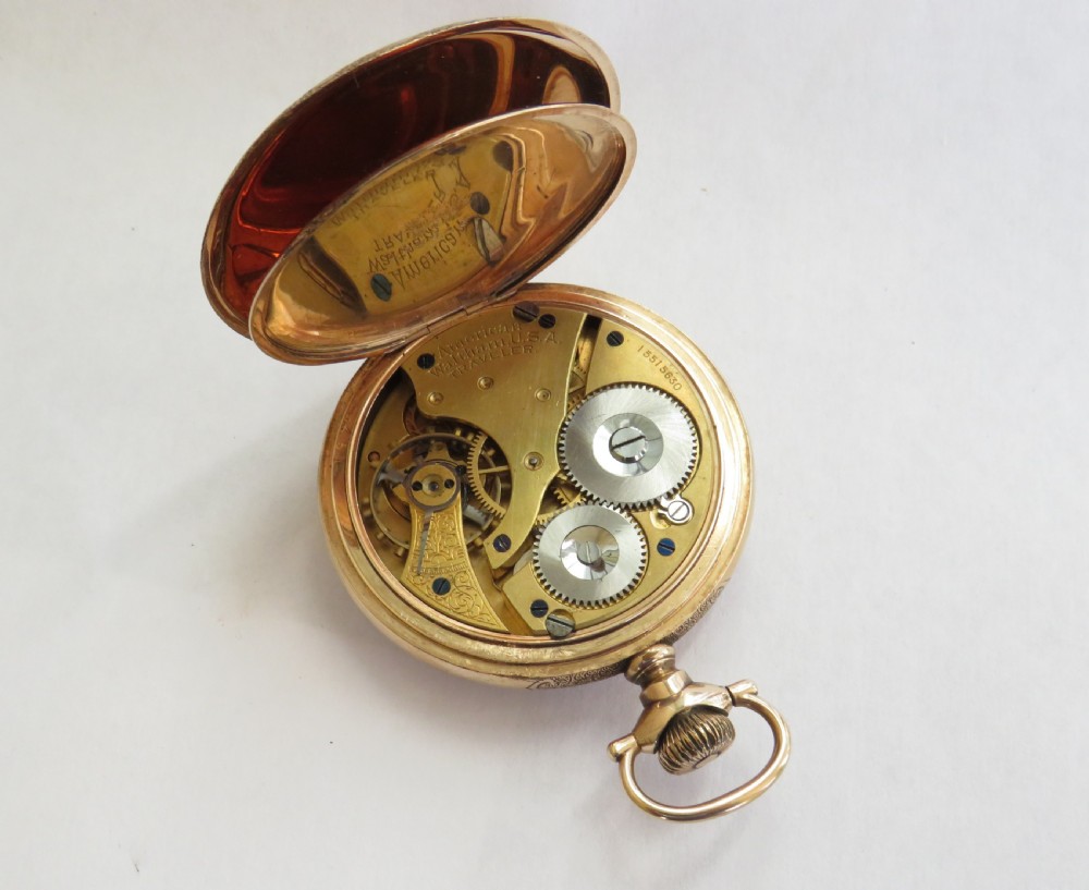 Antique 1907 Waltham Traveler pocket watch View II