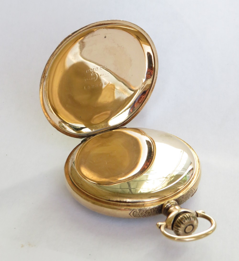 Antique 1907 Waltham Traveler pocket watch View III