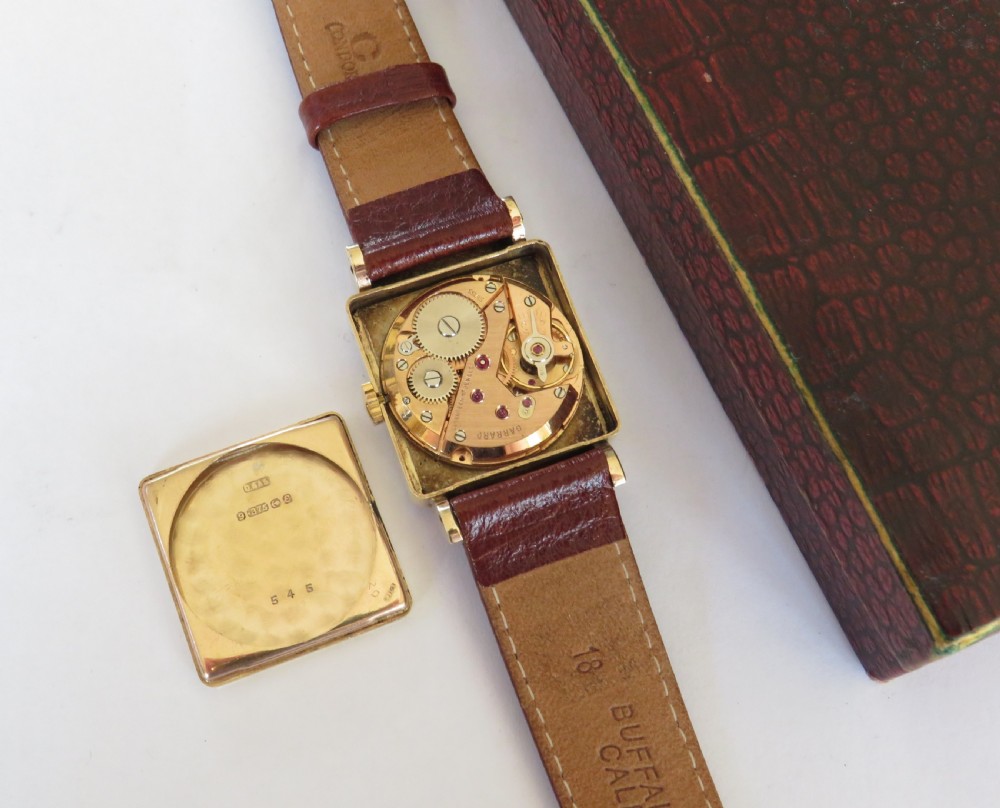Gents 9ct gold Garrard wrist watch, 1954 View III