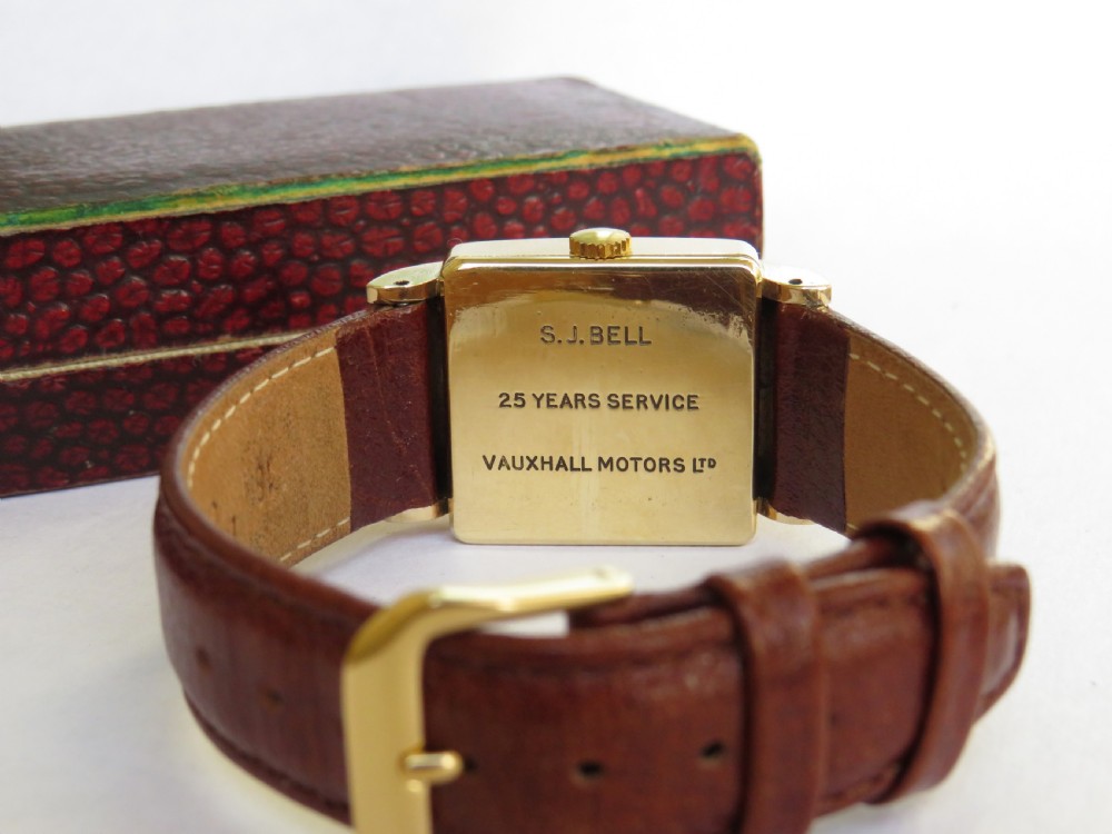 Gents 9ct gold Garrard wrist watch, 1954 View IV