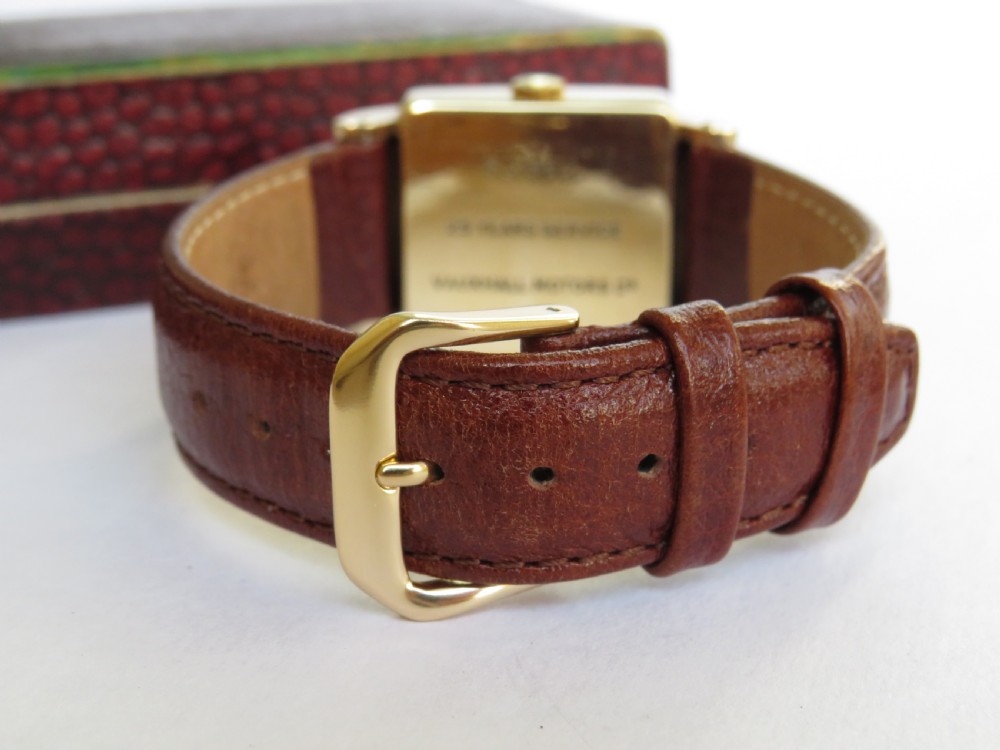 Gents 9ct gold Garrard wrist watch, 1954 View V