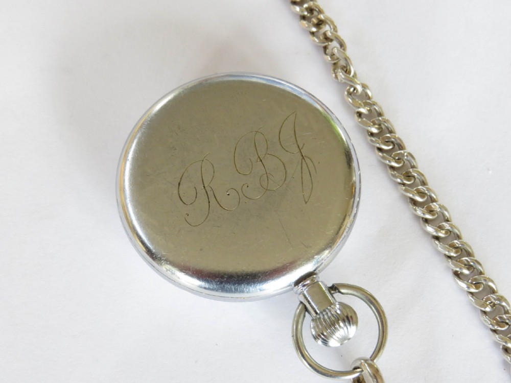 1920s Ralco pocket watch and chain View III