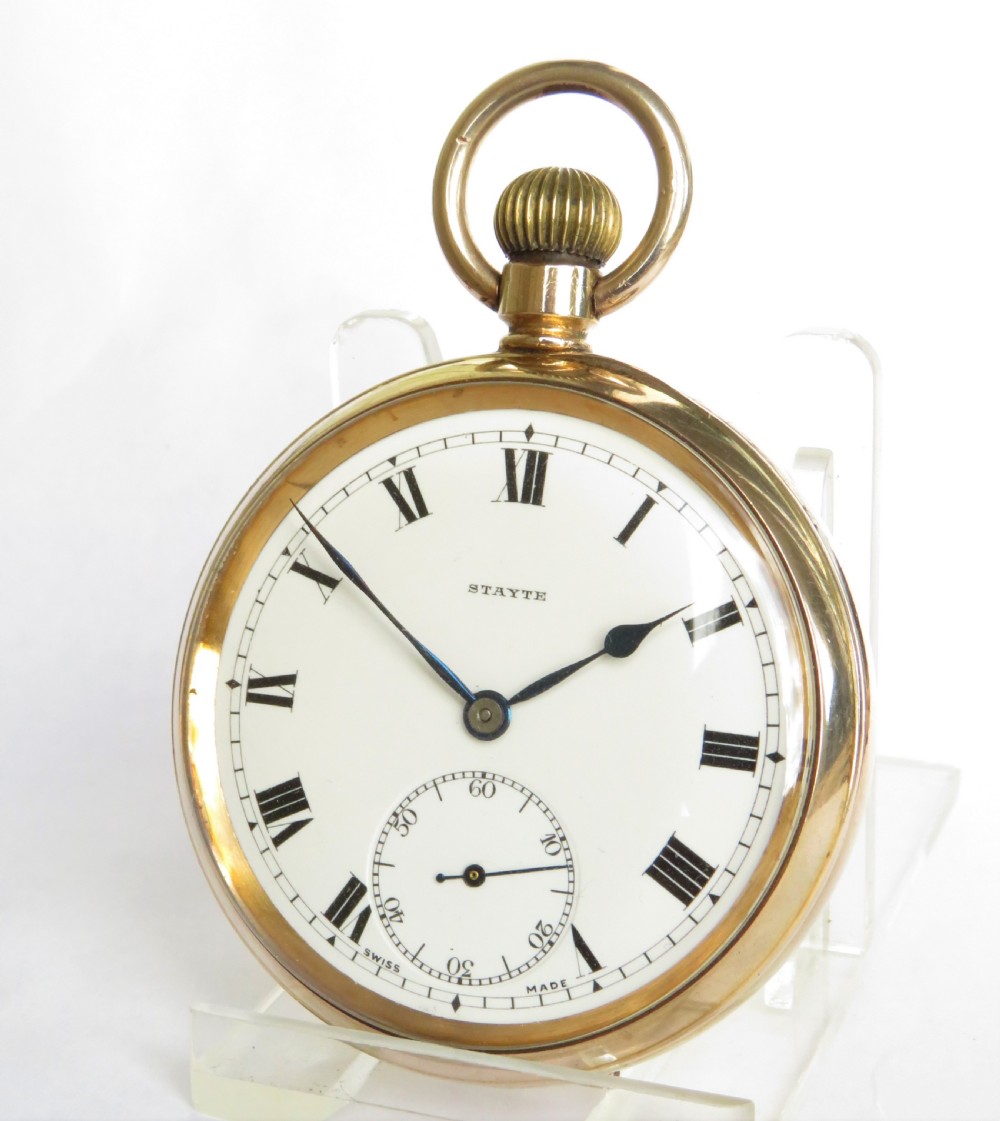 1920s Stayte pocket watch by Tavannes