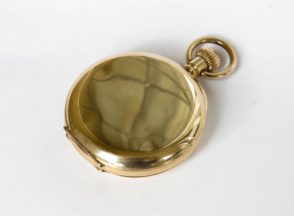 Antique Cyma half hunter pocket watch for J W Benson View V