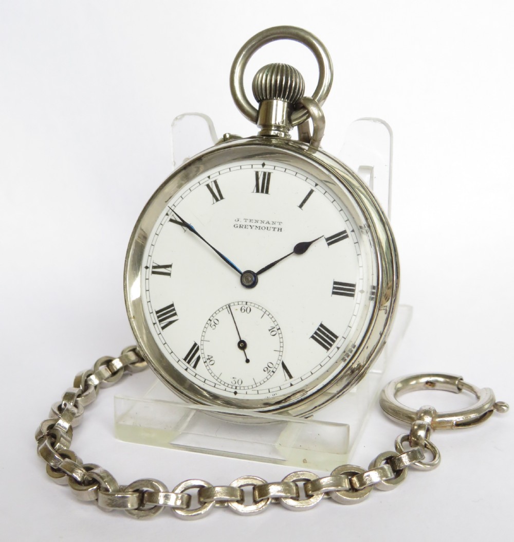 Antique Baume & Co pocket watch and chain