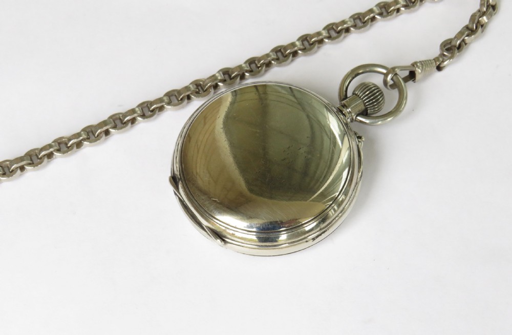 Antique Baume & Co pocket watch and chain View III