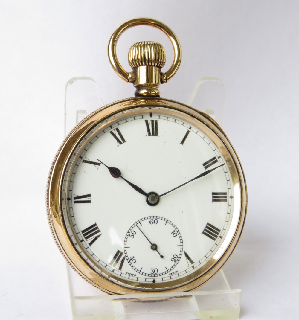 Antique Buren gold filled pocket watch View II