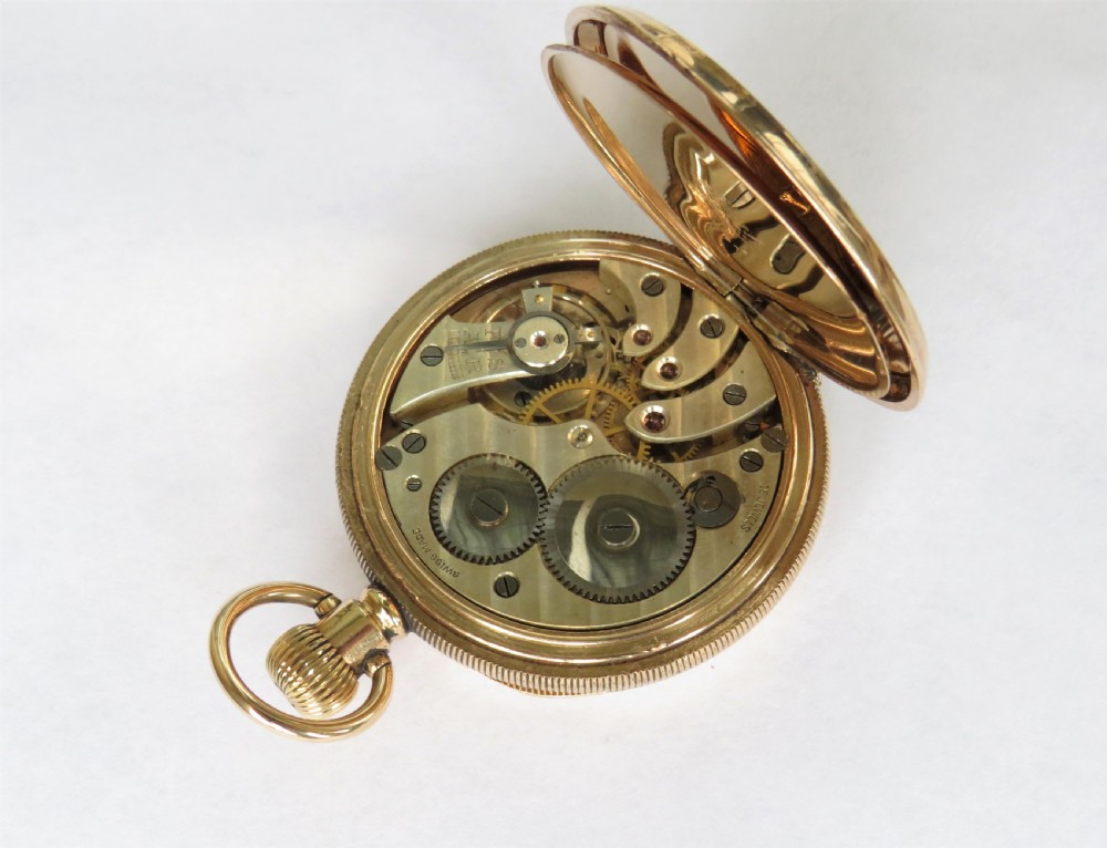 Antique Buren gold filled pocket watch View IV