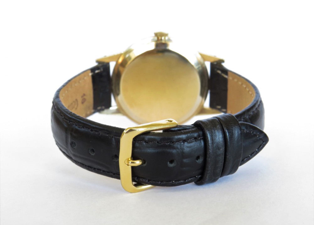 Gents 9ct gold Excalibur wrist watch, 1962 View III