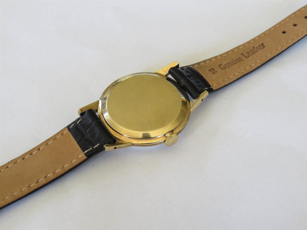 Gents 9ct gold Excalibur wrist watch, 1962 View IV