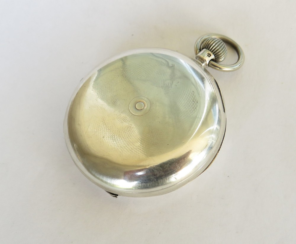 1909 Rotherhams silver full hunter pocket watch View V
