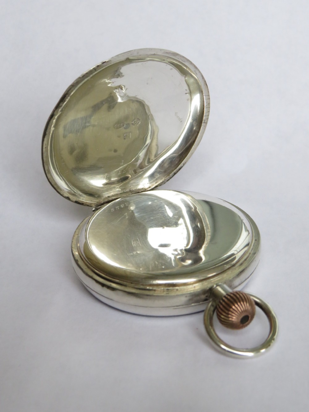Antique silver pocket watch, 1913 View III