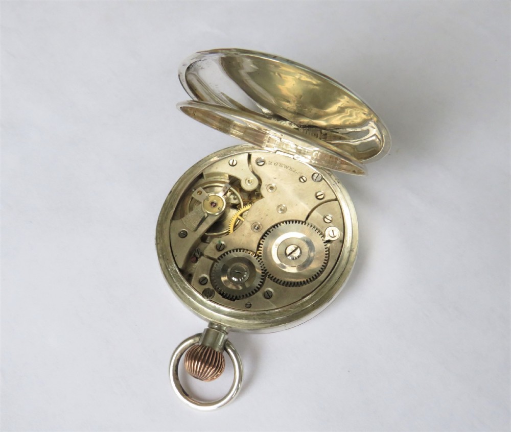 Antique silver pocket watch, 1913 View V