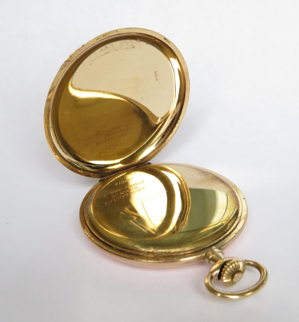 1930s full hunter pocket watch from the Roa Watch Company View III
