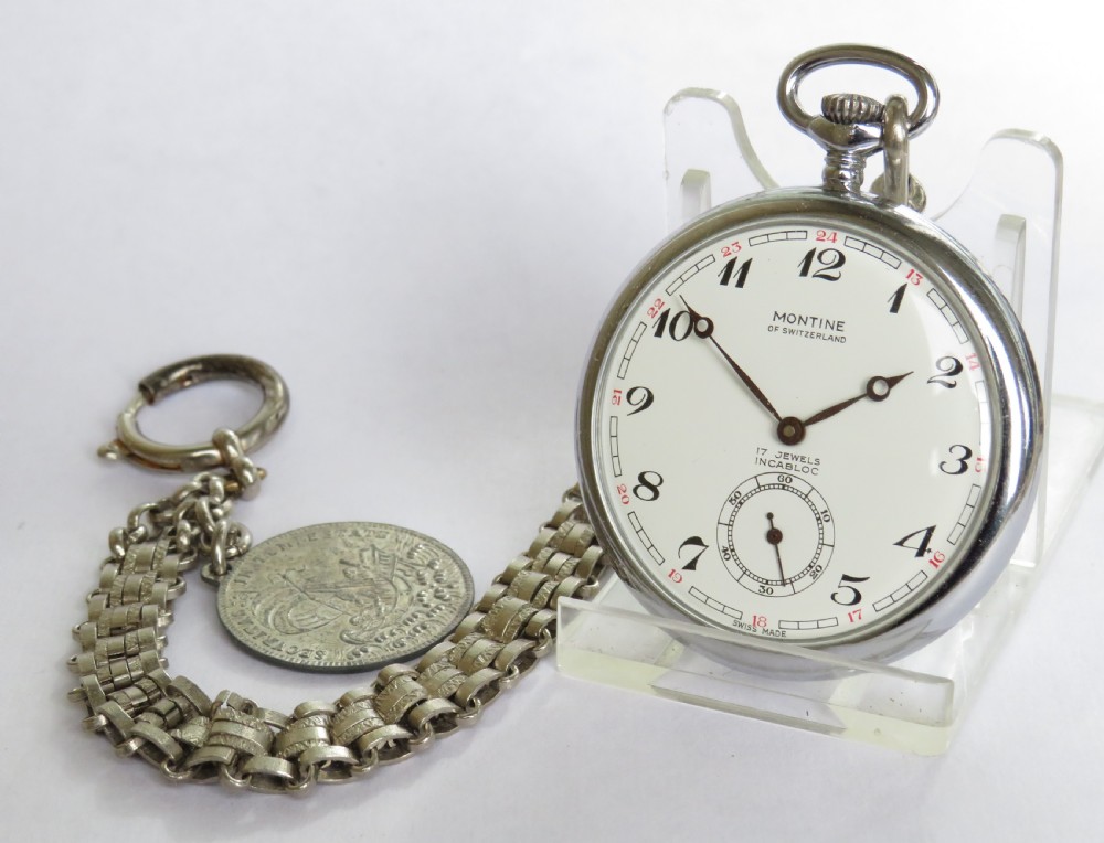 Montine BR(S) guards pocket watch and chain