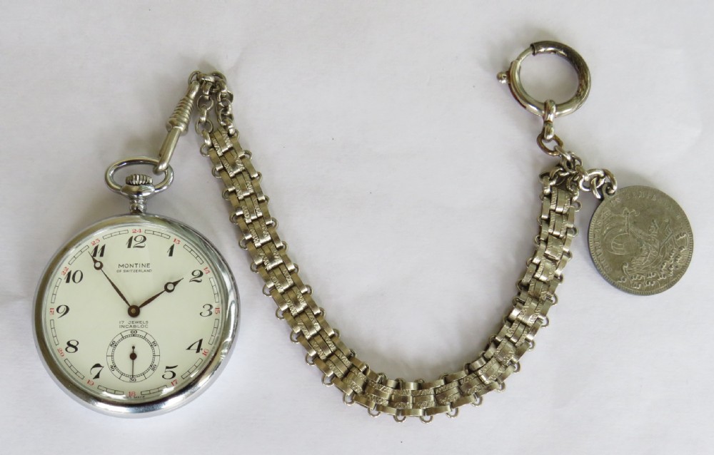 Montine BR(S) guards pocket watch and chain View IV