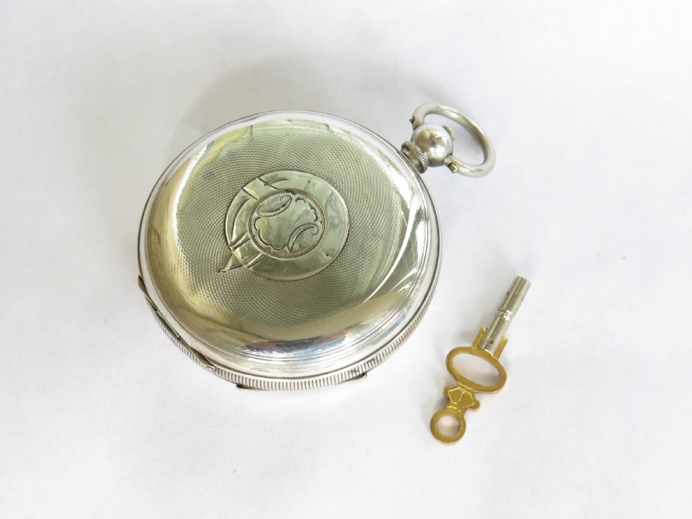 Antique 1912 silver Swiss pocket watch View II