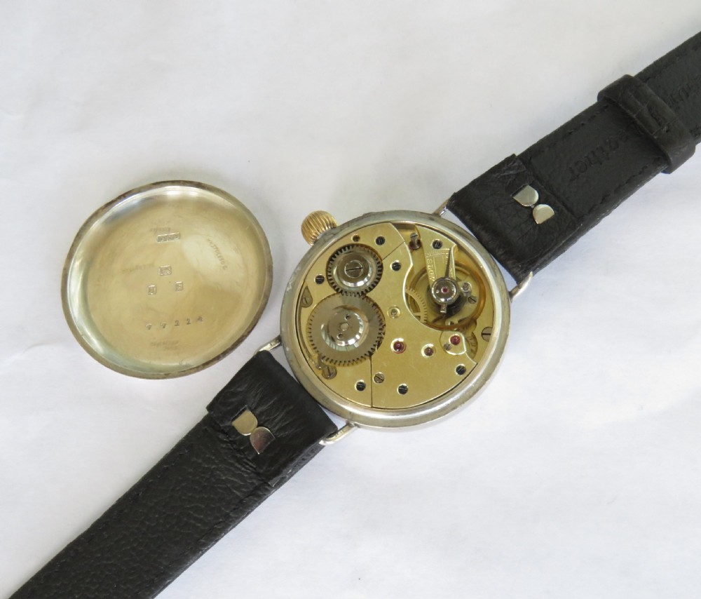 Gents silver Glashutte wrist watch, c1910s View III