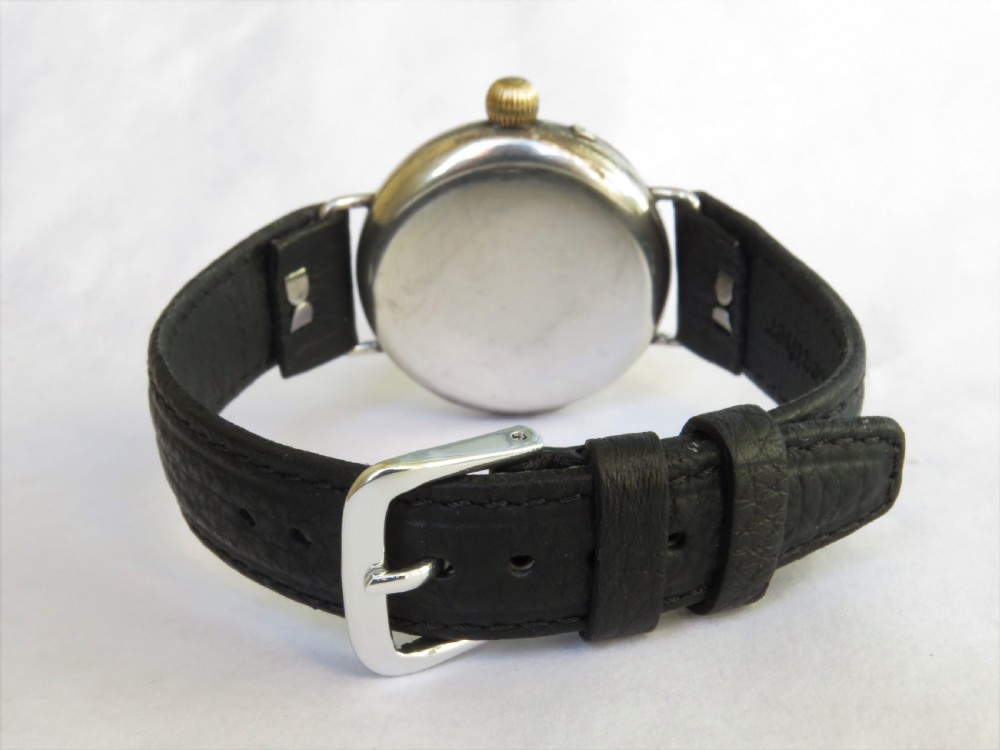 Gents silver Glashutte wrist watch, c1910s View IV